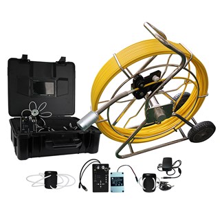 120m cable wheel with 512 hz sonde built in camera for Plumbing detector